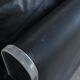 Vintage black leather sofa from Lavalina