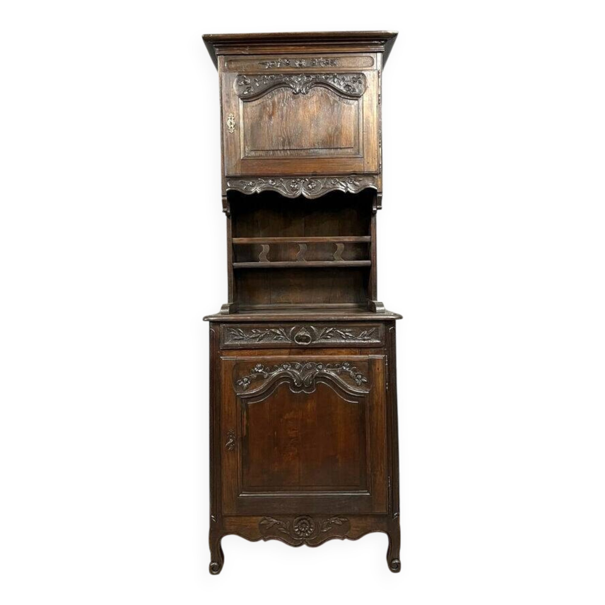 Louis XV style Provençal cabinet buffet in oak circa 1850