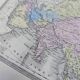Asia, antique map, printed in 1852. Authentic.