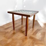 Vintage side table / vegetable table with tiles