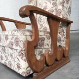 Set of High Wing Back Armchairs, 1900s