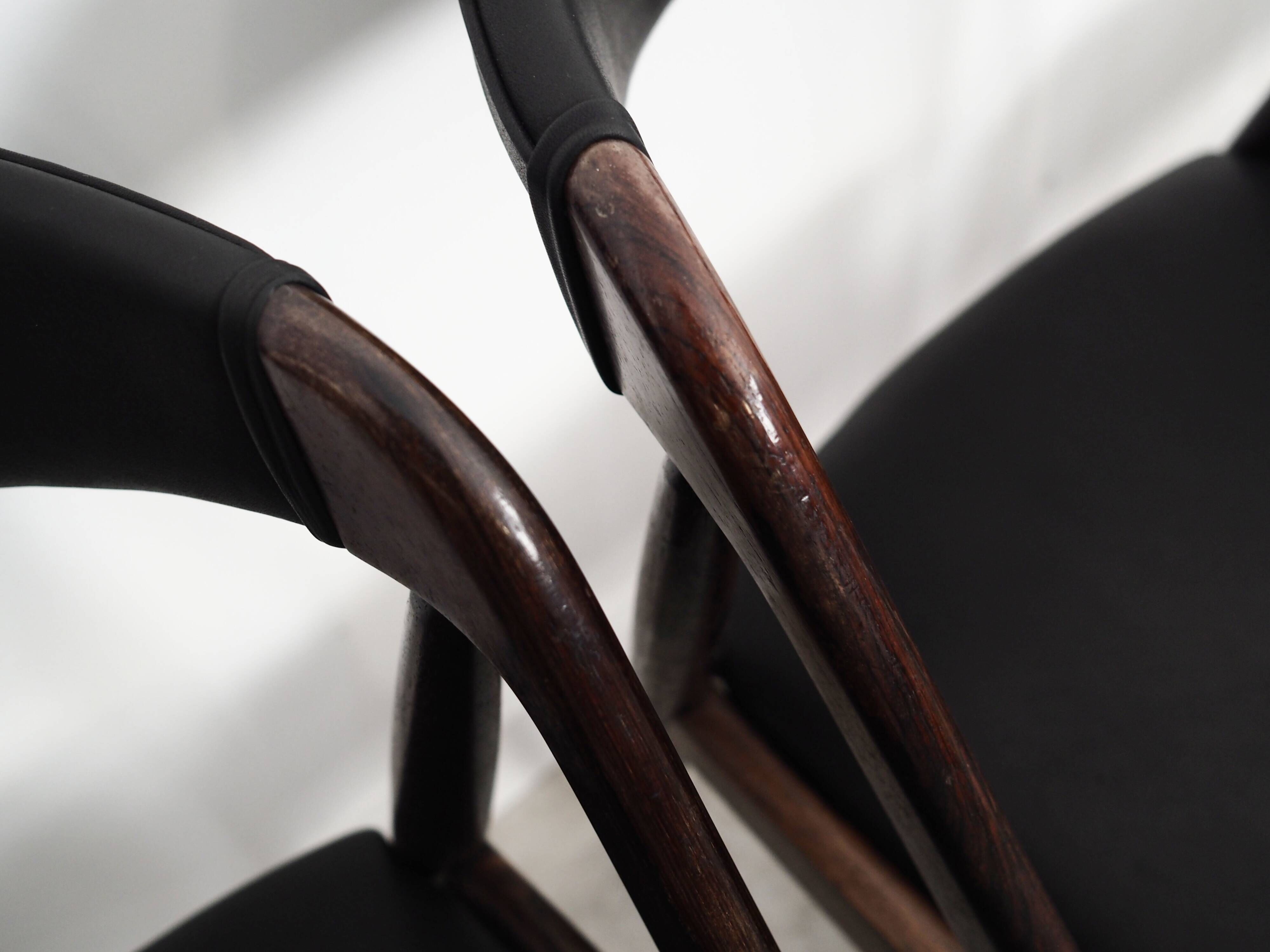 Set of four rosewood chairs, Danish design, 1970s, designer Kai Kristiansen