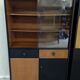 Vintage 1960s Secretary and Display Cabinet with Compass Legs Design