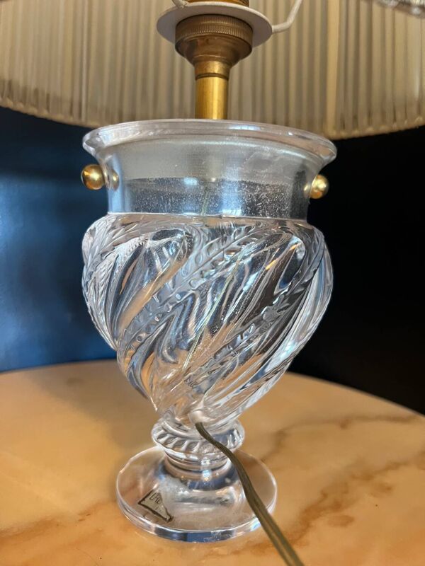 Lampe ''Bamako'' en cristal de Lalique France - Vintage vers 1970