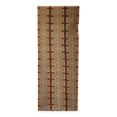 2x6 Ft - Tapis Kilim en jute et laine fait main d'occasion, tapis traditionnel indien.