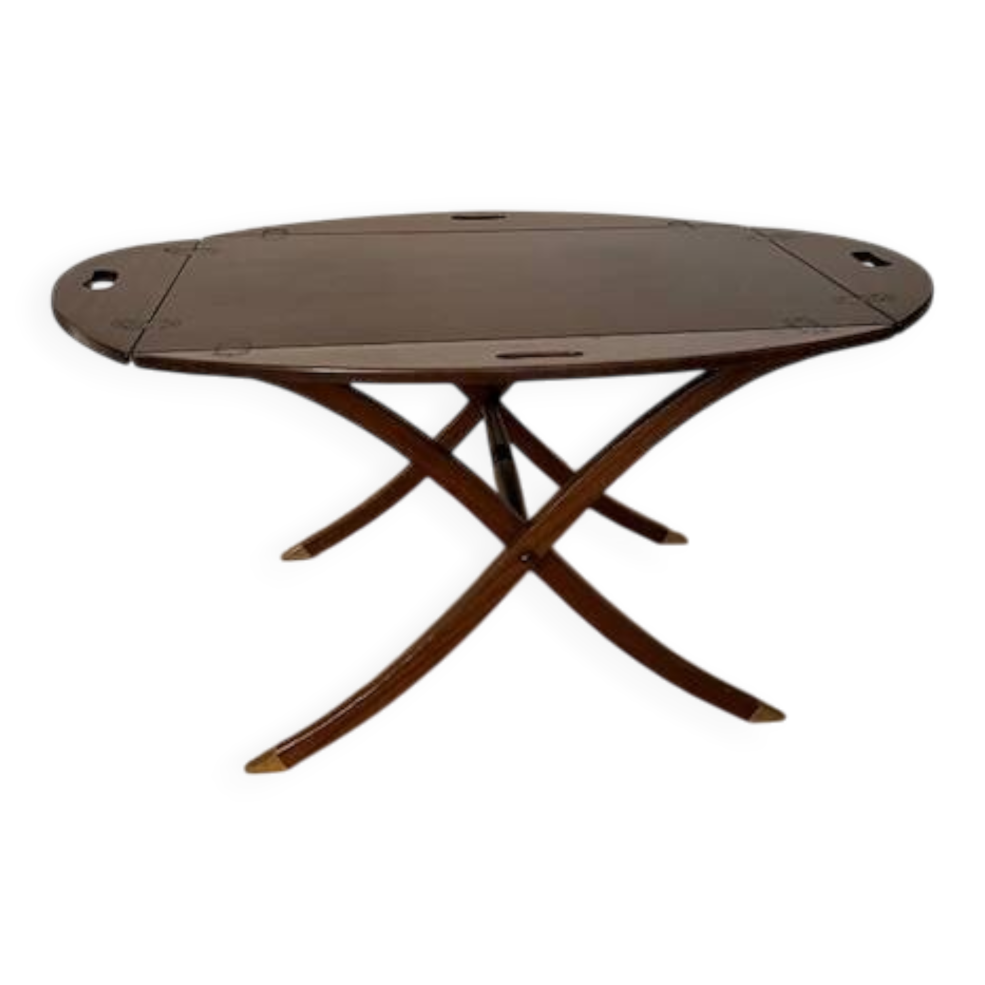 Vintage boat oval coffee table