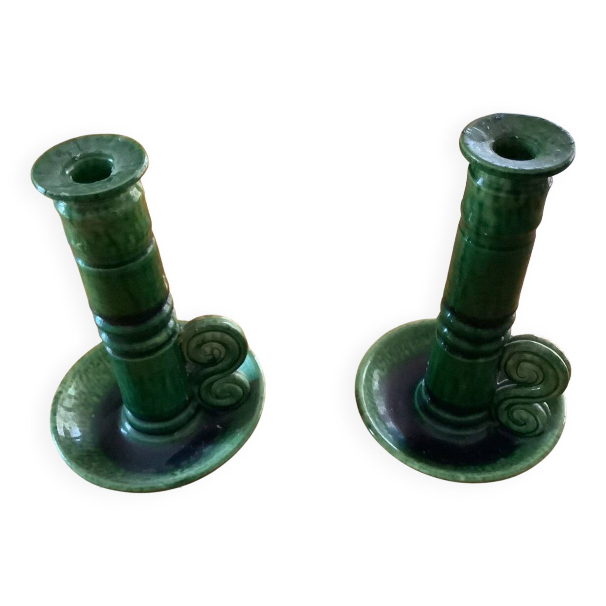 2 Ceramart Vallauris ceramic candle holders