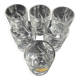 6 hand-cut crystal glasses