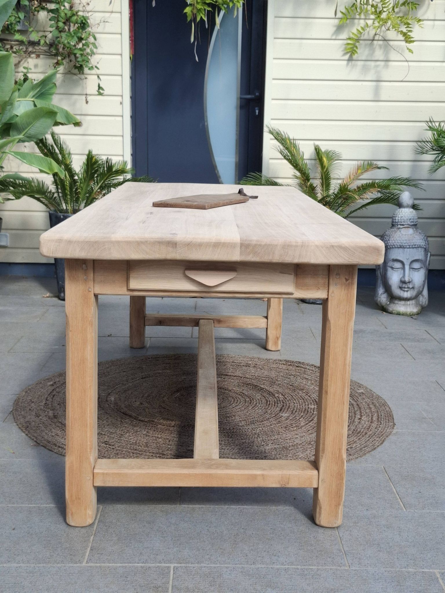 N052 table de ferme rénovée