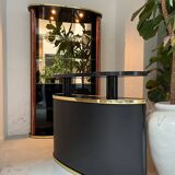 Ensemble bar, tabourets, et meuble des années 80