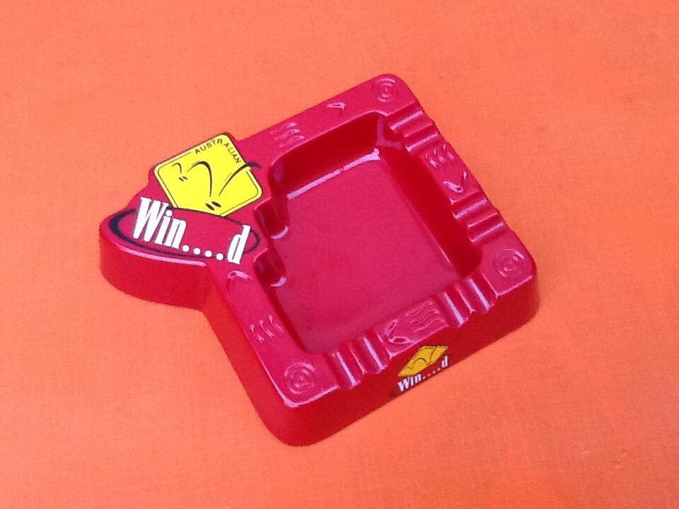 1980s winfield australian ashtray red and yellow plastic