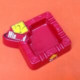 1980s winfield australian ashtray red and yellow plastic