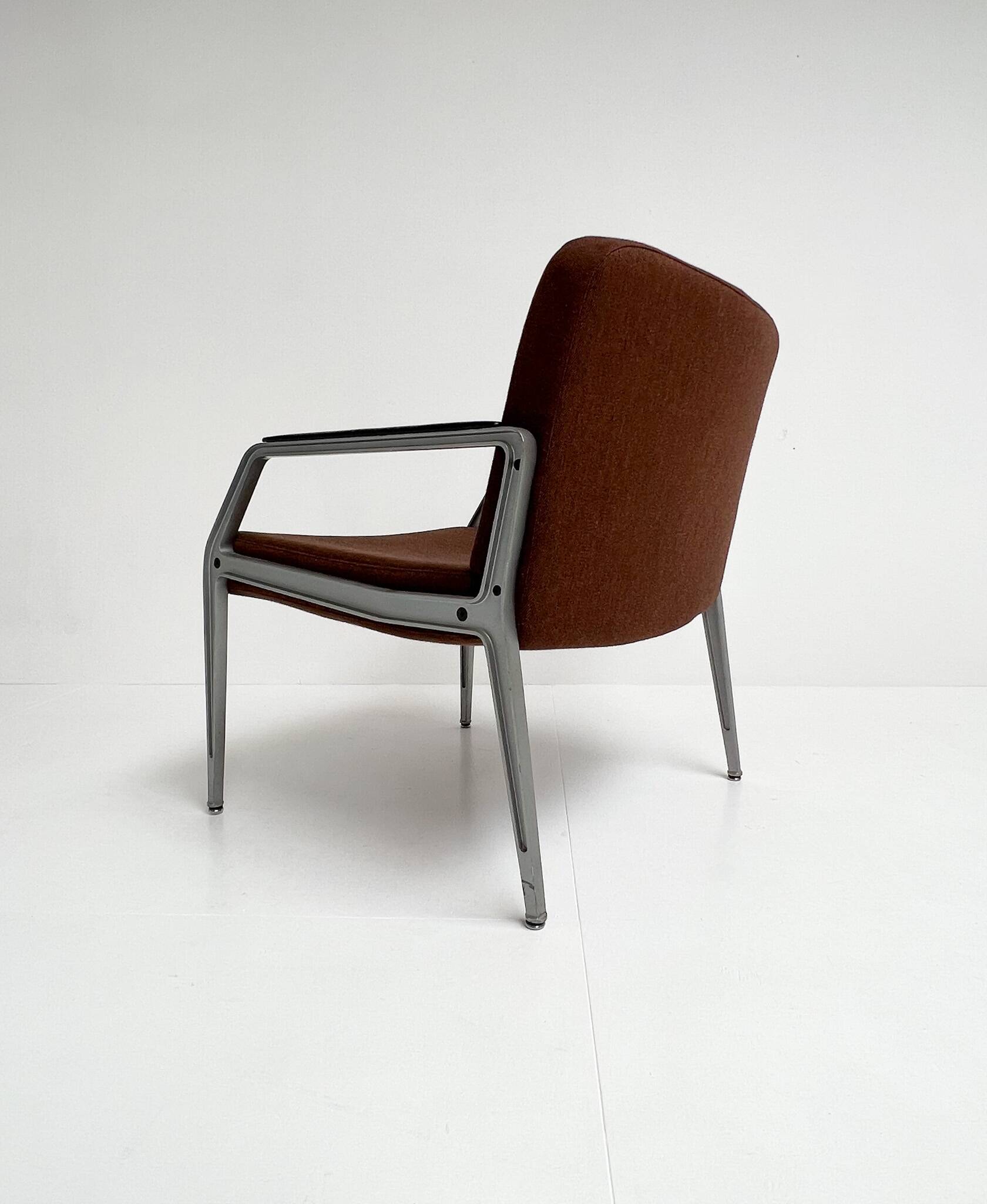 Rare armchair with footstool attributed to Gispen, 1960s