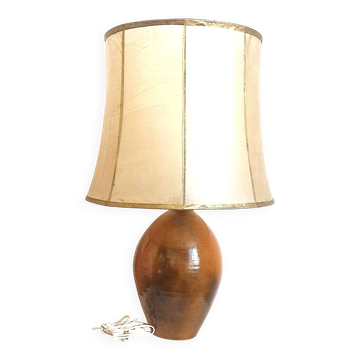 1970s Terracotta Ceramic Lamp, Height 69 cm