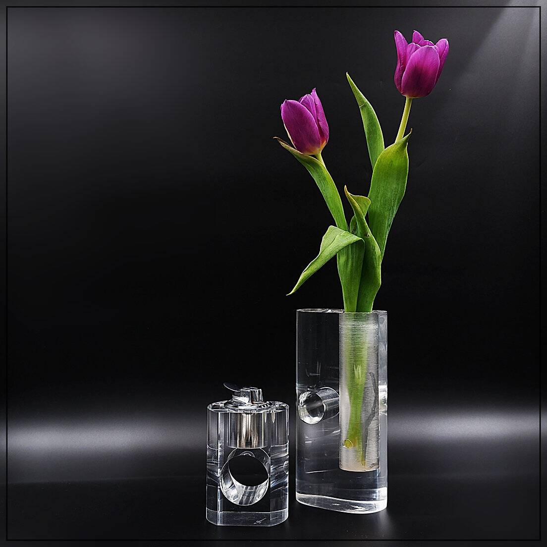 Vintage 1970s Lucite Soliflor Vase