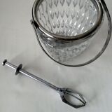 Seau à glaçons en prisme triangulaire en verre