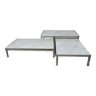 Airborne marble coffee table design J.A.Motte vintage 60s