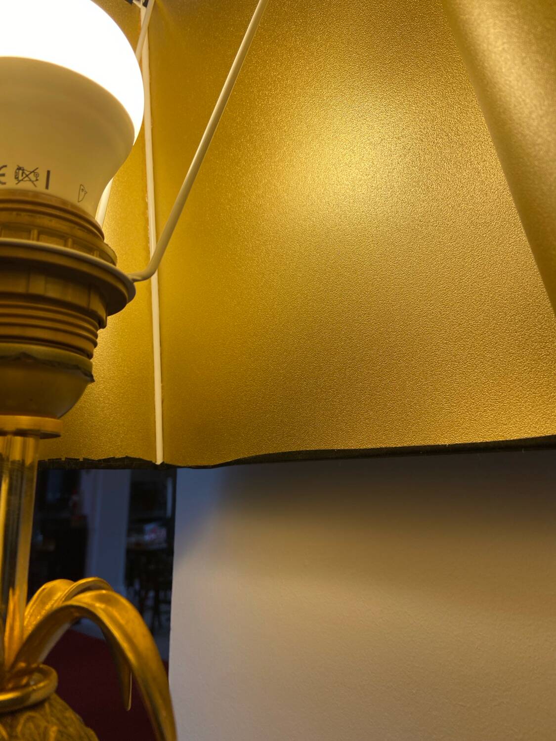 Lampe ananas « Hollywood Regency »