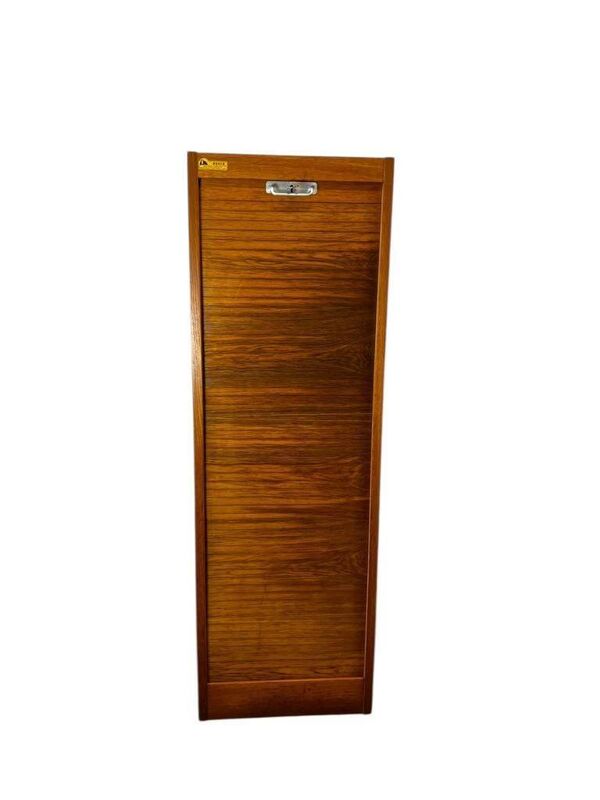 Armoire à rideaux vintage / armoire d'archives avec supports pour dossiers