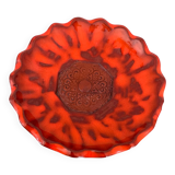 Ceramic, orange catchall, glazed terracotta