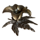 Brass flower candle holder