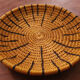 African basket braided, woven basket wall, ethnic and natural, Botswana