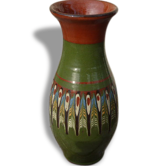 Original vintage 1970s folk vase.
