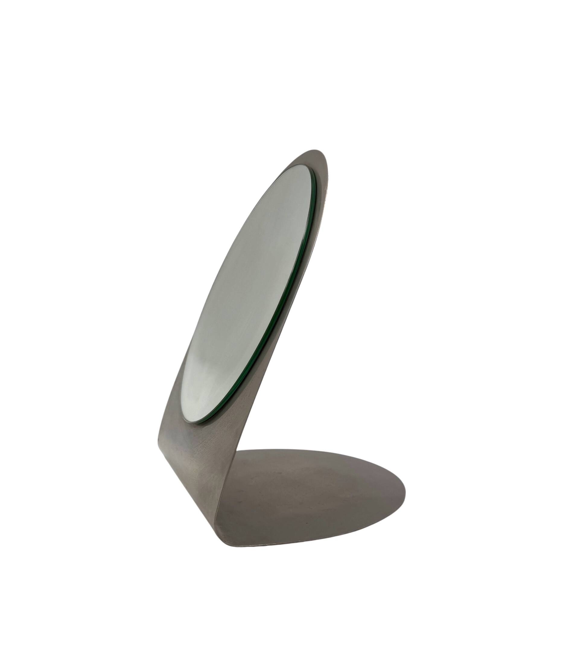 Mid-century table mirror / vanity, France 1970s