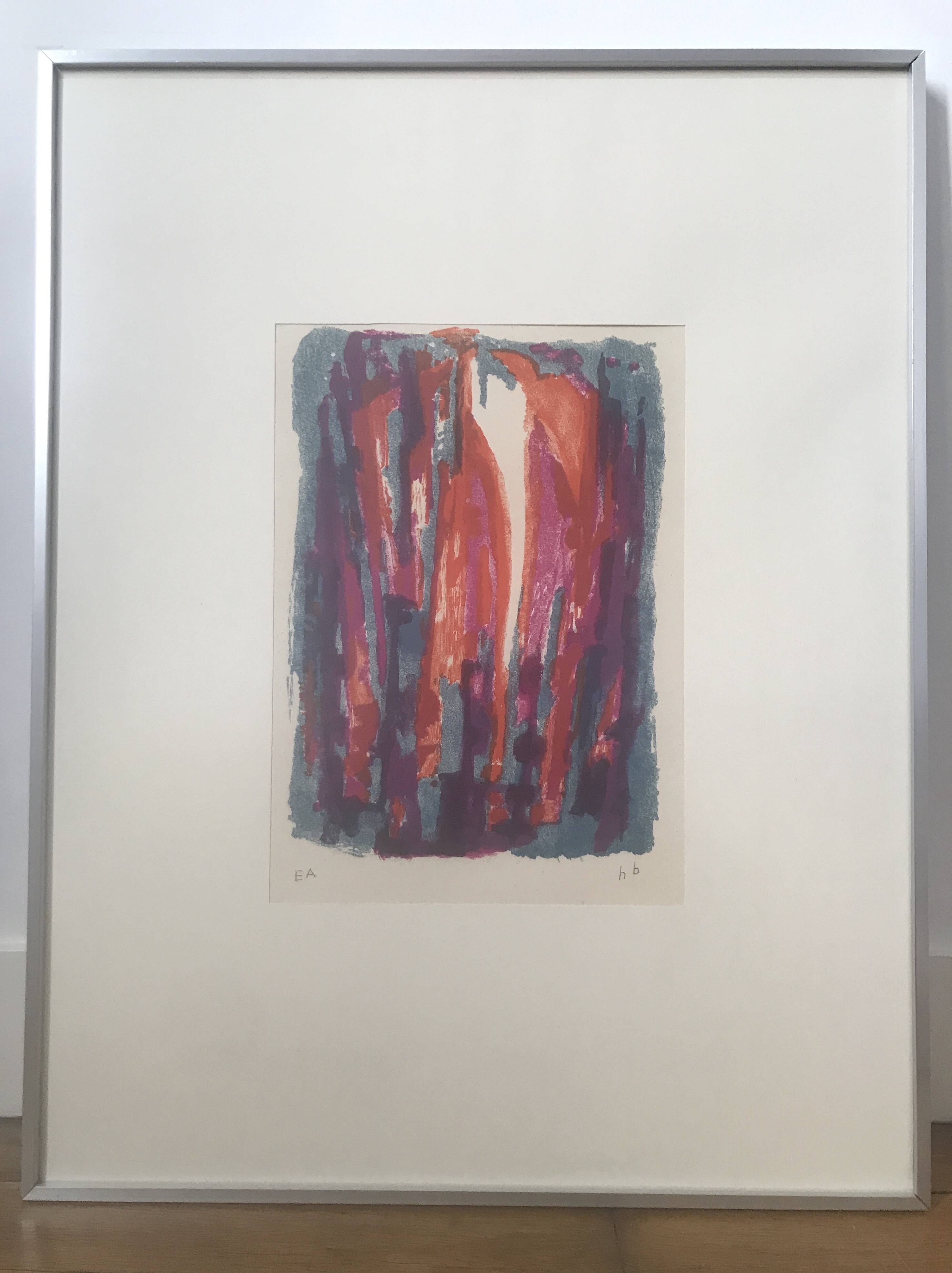 Honoré-marius bérard, gloria, 1950-51. original lithograph signed in pencil