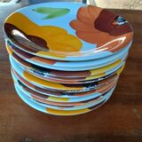 12 dessert plates 1970s Castellania Italy