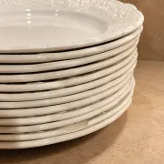 Set of dessert plates Digoin & Sarreguemines, France, circa 1950