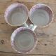 3 old Pexonne cups, Egyptian decor