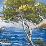 Oil Painting On Canvas Framed Signed Joly