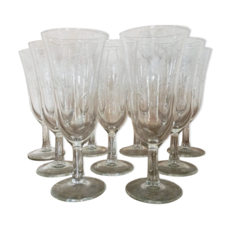 Antique champagne flutes