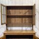 Two-part English sideboard in fir and walnut from the 1930s