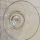 12 crystal wine glasses engraved with floral patterns