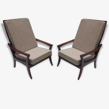 Pair of Danish chairs high back - 1960