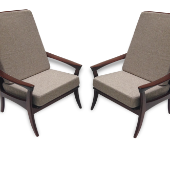 Pair of Danish chairs high back - 1960