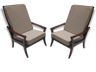 Pair of Danish chairs high back - 1960