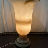 Art deco lamp shape alabaster vase 1930