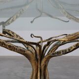 Mid-century forged metal coffee table by Salvino Marsura, Italy 1960s