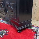 Napoleon III 19th century library in blackened wood