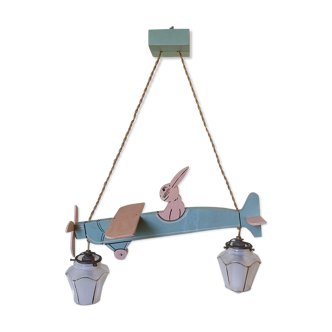 Rabbit plane suspension for nursery