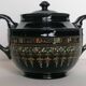 Gibson & Sons Victoria numbered enamelled faience sugar bowl