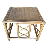 Table basse en rotin