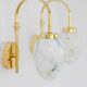 Vintage Scandinavian wall lights, 1980s, set of 2