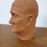 Sculpture man's head