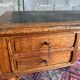Louis Philippe antique desk with leather-wrapped top