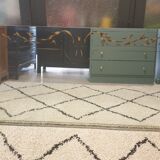 Miroir eglomisé art déco 180×72