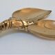 Solid brass lobster forming zoomorphic plateau